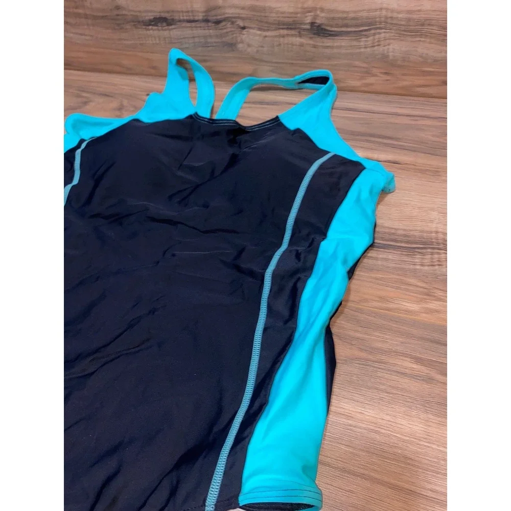 NWOT Tempt‎ Me Womens One Piece Racerback Athletic Swimsuit, XXL
